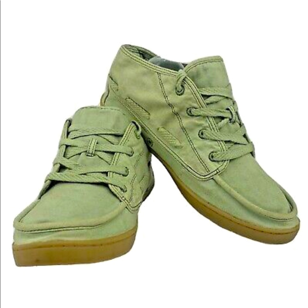Sanuk Vee K olive green sneakers - NEW